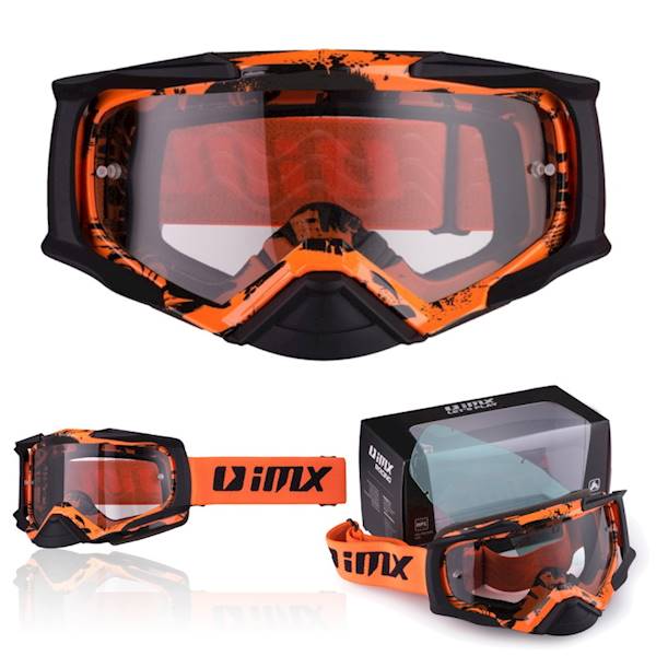 Gogle IMX DUST Graphic Orange/Black Matt Cross/ATV