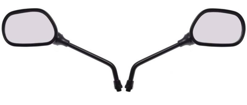 LUSTERKA MOTOCYKLOWE OWAL CZARNE M8 MP101-L