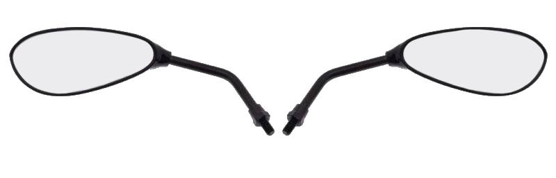 LUSTERKA MOTOCYKLOWE ŁEZKA CZARNA M10 MP103-1