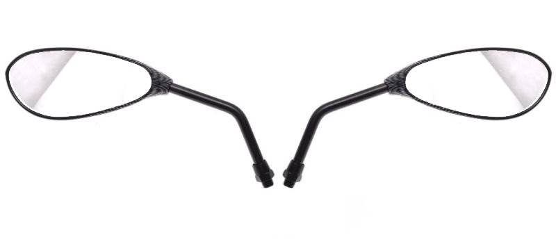 LUSTERKA MOTOCYKLOWE ŁEZKA CARBON MAT M8 MP103-1