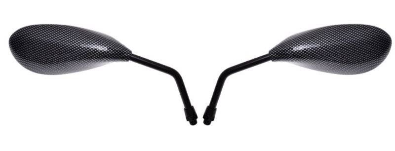 LUSTERKA MOTOCYKLOWE ŁEZKA CARBON MAT M8 MP103-1