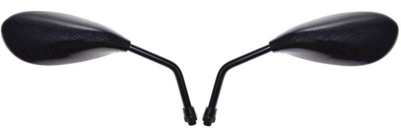 LUSTERKA MOTOCYKLOWE ŁEZKA CARBON MAT LAKIER M10 M