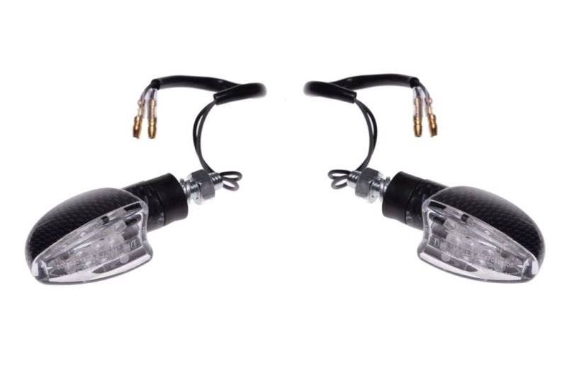 KIERUNKOWSKAZ CARBON OWAL BIAŁY KLOSZ LED