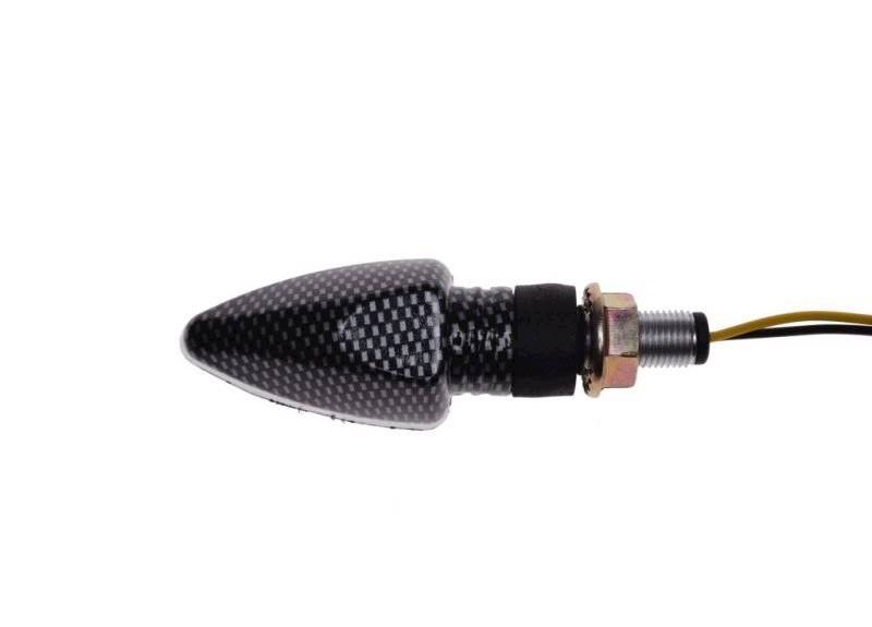 KIERUNKOWSKAZ BIAŁY KLOSZ LED CARBON PRAWY