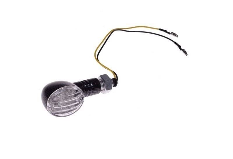 KIERUNKOWSKAZ BIAŁY KLOSZ LED CARBON LEWY