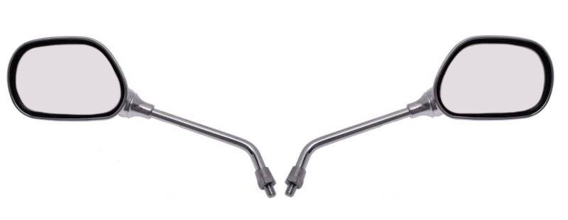 LUSTERKA MOTOCYKLOWE OWAL CHROM M8 MP101-L