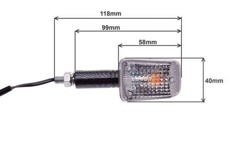 KIERUNKOWSKAZ MINI CARBON.JASNY DŁUGI 4 SZT+GRATIS
