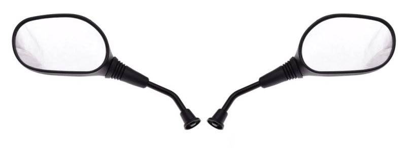 LUSTERKA MOTOCYKLOWE MH014 CZARNE SR M8 CN