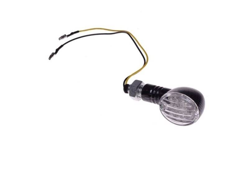 KIERUNKOWSKAZ BIAŁY KLOSZ LED CARBON PRAWY