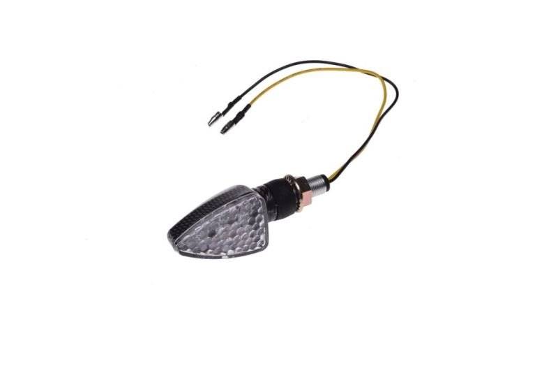 KIERUNKOWSKAZ BIAŁY KLOSZ LED CARBON LEWY