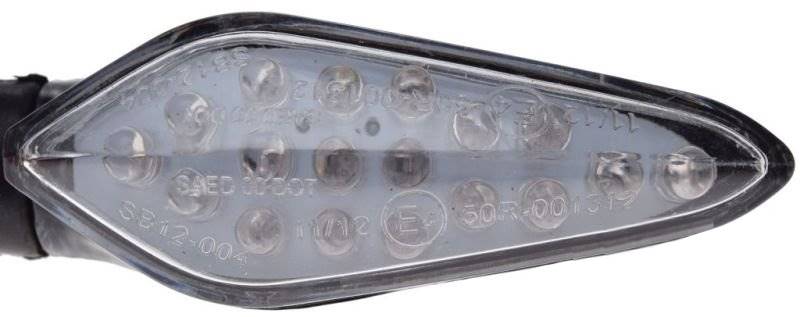 KIERUNKOWSKAZ CARBON BIAŁY KLOSZ LED
