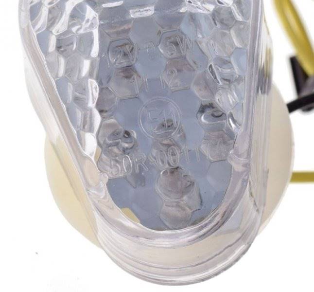 KIERUNKOWSKAZ BIAŁY KLOSZ LED DO KAWASAKI