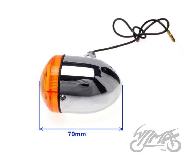 KIERUNKOWSKAZ CHROM BULLET WSPORNIK KRÓTKI 10mm