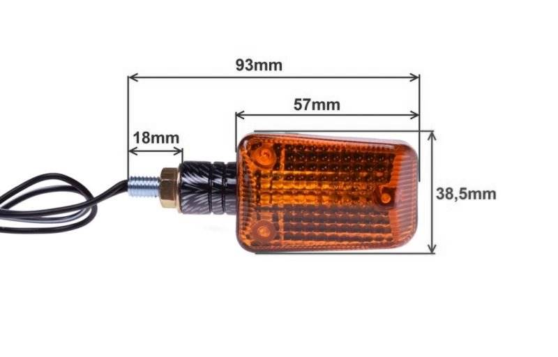 KIERUNKOWSKAZ MINI CARBON POMARAŃCZOWY KRÓTKI