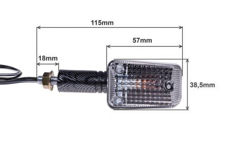 KIERUNKOWSKAZ MINI CARBON JASNY DŁUGI