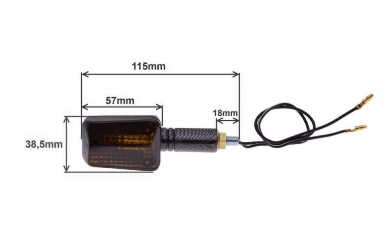 KIERUNKOWSKAZ MINI CARBON CIEMNY DŁUGI