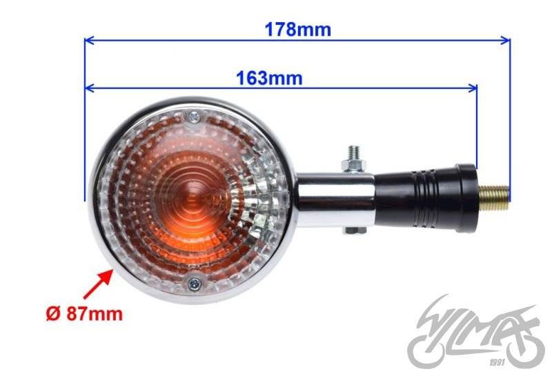 KIERUNKOWSKAZ DO YAMAHA XV250 1100 BIAŁE SZKŁO 