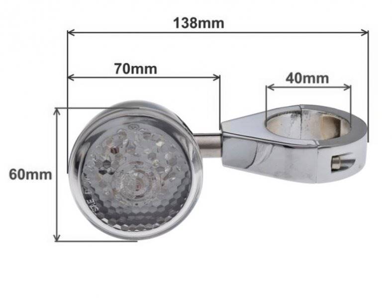 KIERUNKOWSKAZ PRZÓD DO HARLEY DIODY LED KPL. 2 SZT