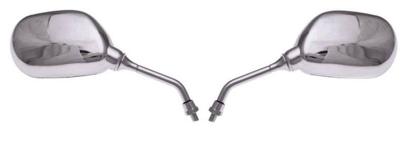 LUSTERKA MOTOCYKLOWE MP101 OWAL CHROM M8 CN