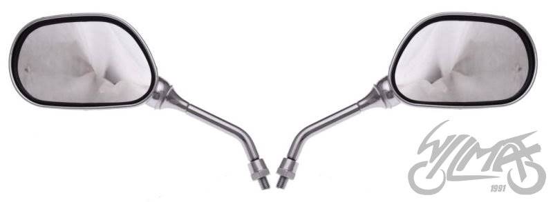 LUSTERKA MOTOCYKLOWE MP101 OWAL CHROM M8 CN