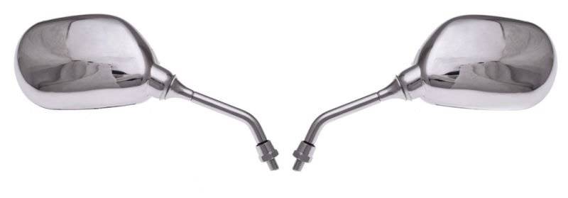 LUSTERKA MOTOCYKLOWE MP101 OWAL CHROM M8 CN
