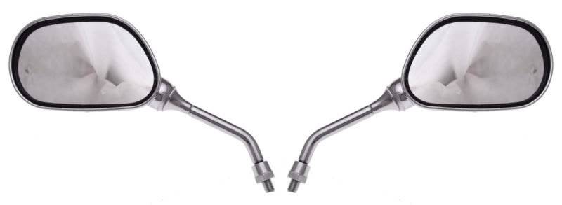 LUSTERKA MOTOCYKLOWE MP101 OWAL CHROM M8 CN