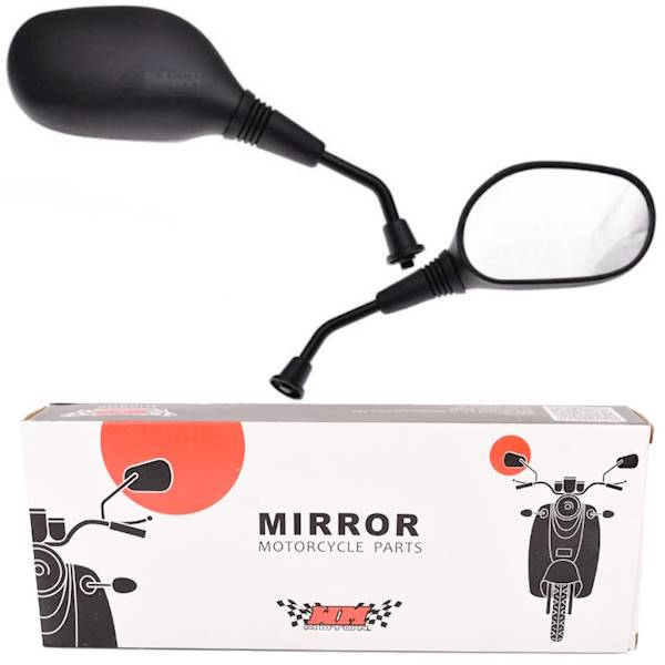 LUSTERKA MOTOCYKLOWE MH014 CZARNE SR M10 CN