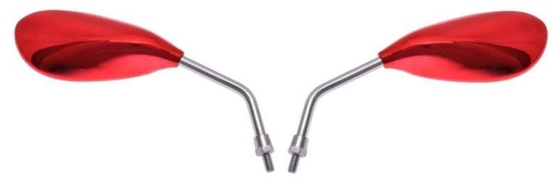 LUSTERKA MOTOCYKLOWE ŁEZKA CZERWONE M10 MP103-1