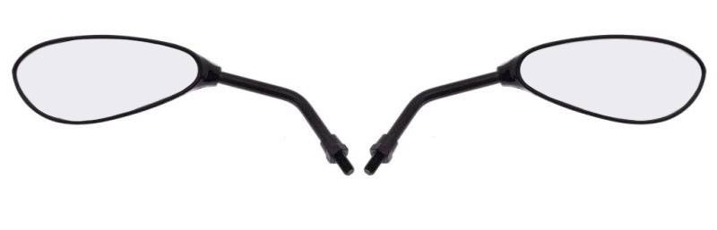 LUSTERKA MOTOCYKLOWE ŁEZKA CZARNE M8 MP103-1