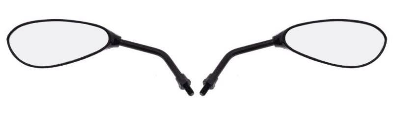 LUSTERKA MOTOCYKLOWE ŁEZKA CZARNE M10 MP103-1