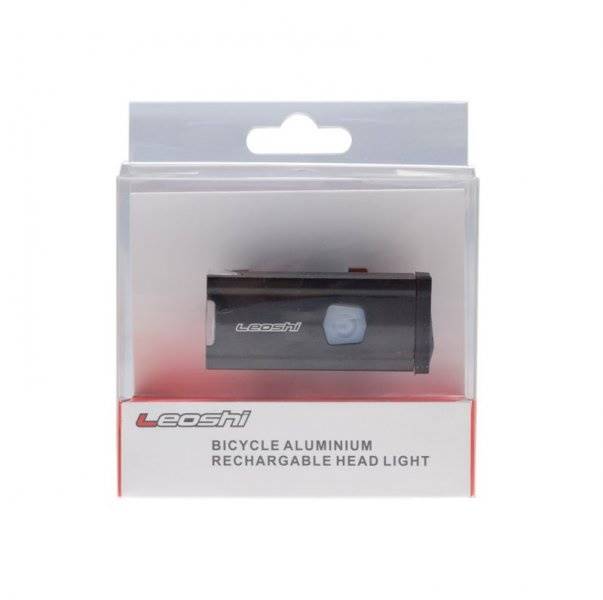 Lampka rowerowa przód alu 3 watt USB 200 lm