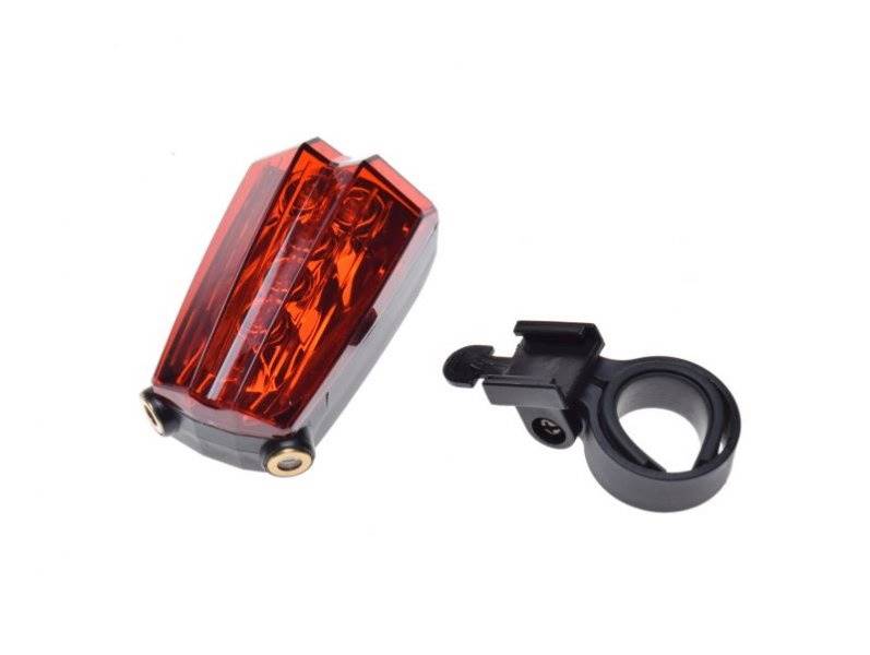 Lampka rowerowa tył LED + laser
