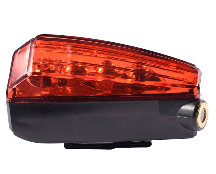Lampka rowerowa tył LED + laser