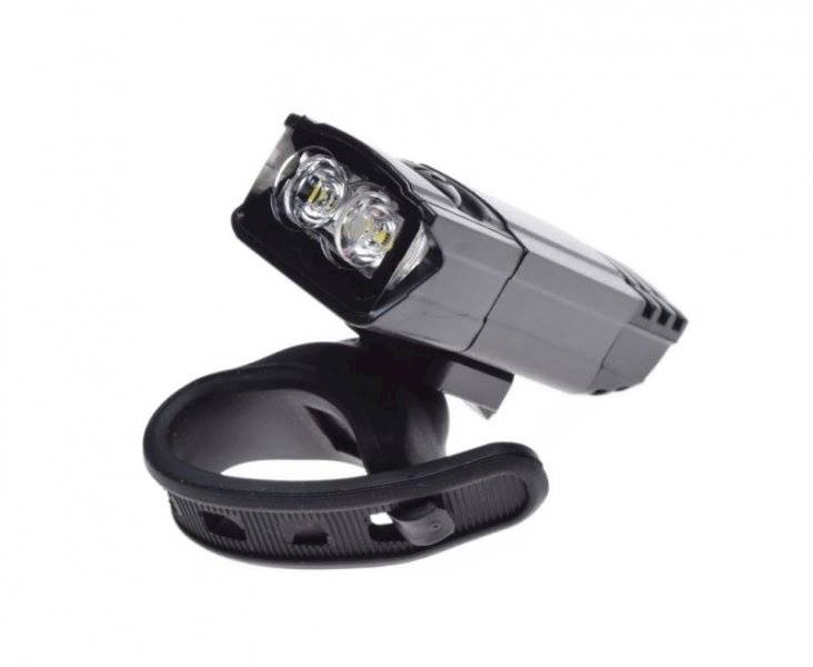 Lampka rowerowa przód 2 x 0.5 watt LED USB
