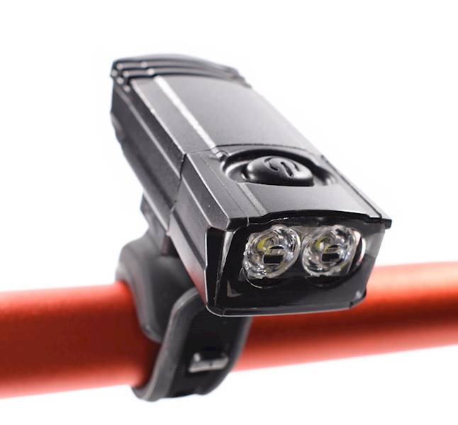 Lampka rowerowa przód 2 x 0.5 watt LED USB