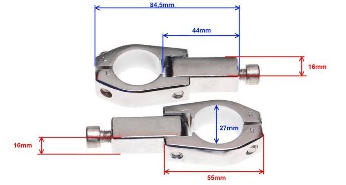 UCHWYT OSŁONY DŁONI RĄK HANDBARY NA KIER.28,6mm(1-