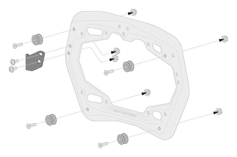 Sw-Motech Adaptery Na PRO Pod Kufry Boczne TRAX