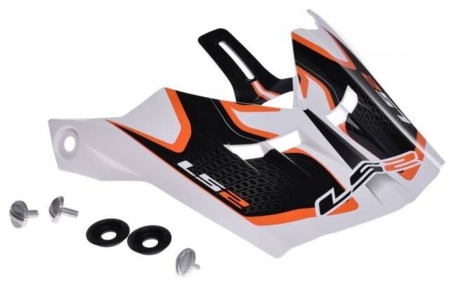 Daszek do kasku LS2 MX456 Compass White Orange