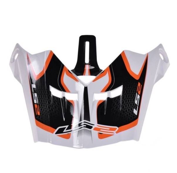 Daszek do kasku LS2 MX456 Compass White Orange