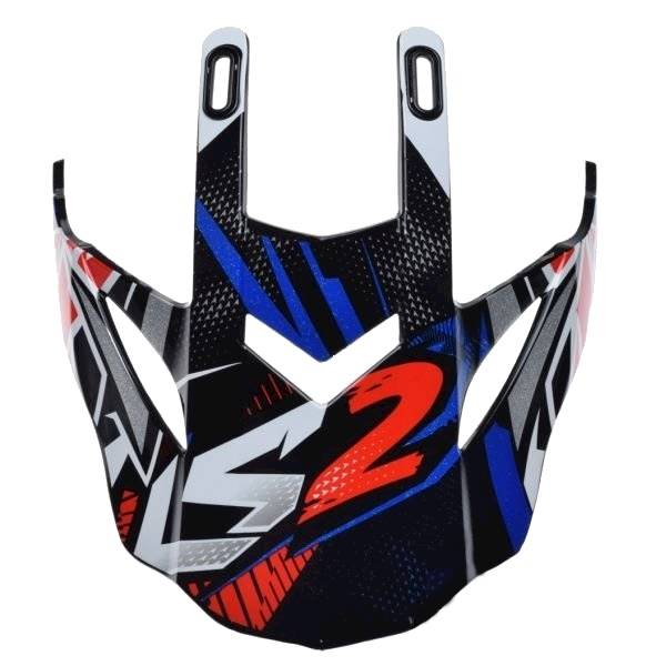 Daszek do kasku LS2 MX437 Fast Strong Blue Red