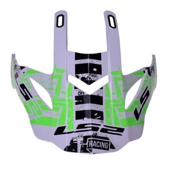 Daszek do kasku LS2 MX437 Fast Glitch W/B Green