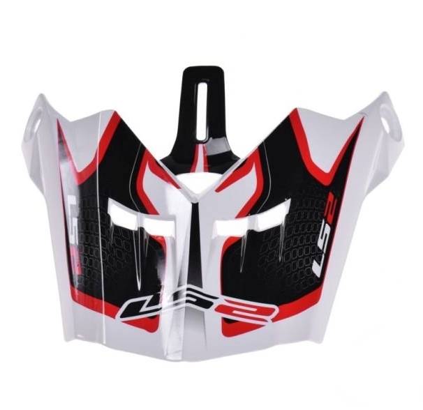 Daszek do kasku LS2 MX456 Compass White Red