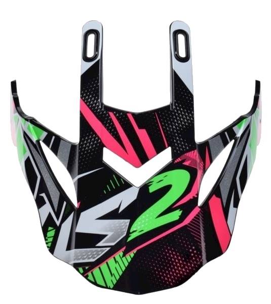 Daszek do kasku LS2 MX437 Fast Strong Green Pink