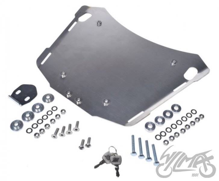 Kufer centralny aluminiowy z płytą montażową
