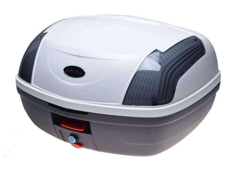 Kufer biały motocyklowy, skuterowy 56x43x33cm 46 l