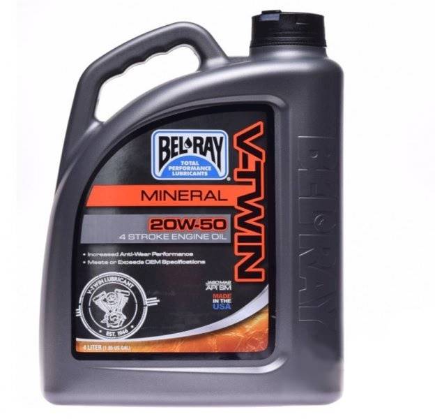 Olej Bel-Ray V-Twin Mineralny 4t 20w-50 4l