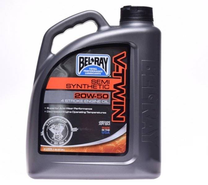 Olej Bel-Ray V-Twin Półsyntetyk 4t 20w-50 4l