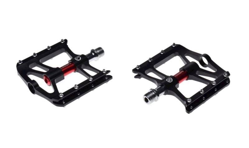 Pedały Rowerowe Alu Platformowe Czarne Cnc 2 Szt