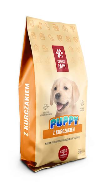 4 ŁAPY PUPPY Z KURCZAKIEM a 5kg