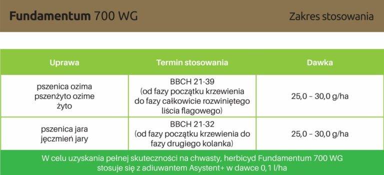 FUNDAMENTUM 700 WG 30 g 3 szt+LENTIPUR 500 SC 5 l